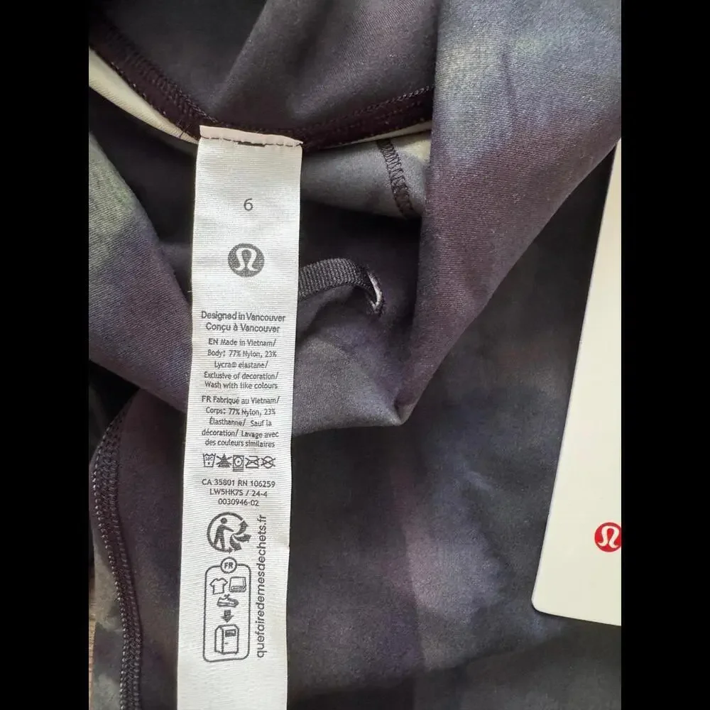 Lululemon Wunder Train High Rise 28” Ink islands Burnside Multi Size 6 NWT